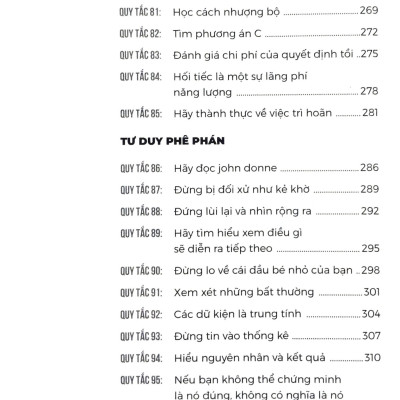 NHỮNG QUY TẮC TƯ DUY