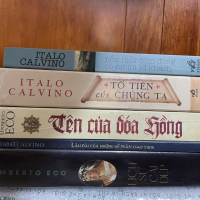 COMBO 5C CỦA TÁC GIẢ ITALO CALVINO: TÊN CỦA ĐOÁ HỔNG, LỊCH SỬ CÁI ĐẸP, LÂU ĐÀI CỦA NHỮNG SỐ PHẬN GIAO THOA, TỔ TIÊN CỦA CHÚNG TA, NẾU MỘT ĐEM ĐÔNG CÓ NGƯỜI LỮ KHÁCH