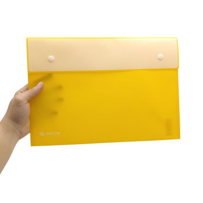 Bìa Nút Màu Pastel F4 - Thiên Long CBF-003 - Vàng Pastel (Sức Chứa 125 Tờ A4)