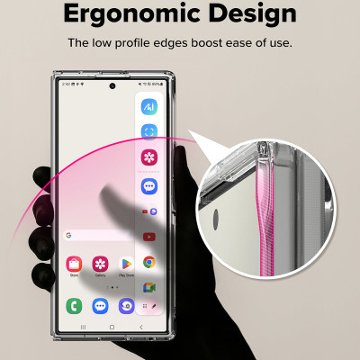 Ốp lưng trong suốt sạc từ tính cho Samsung Galaxy Z Fold 7 RINGKE Fusion Magnetic vỏ mỏng nhẹ chống ố vàng_ Hàng Chính Hãng