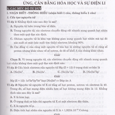 Chinh phục câu hỏi lý thuyết Hóa học theo chủ đề