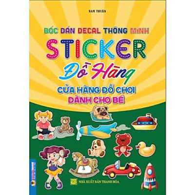 Sách - Bóc Dán Decal Thông Minh Sticker Đồ Hàng Cửa Hàng Đồ Chơi Dành Cho Bé - Hồng Ân
