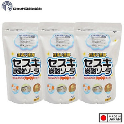 Combo Bột baking soda Sesuki (tẩy trắng) Rocket (500g)