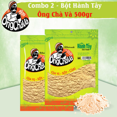 Combo 2 Túi Bột Hành Tây Ông Chà Và 500g (Onion powder)