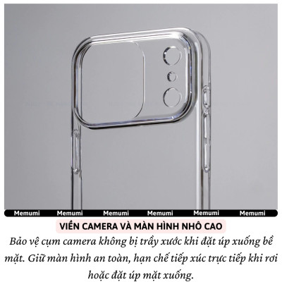 ốp lưng siêu mỏng 0.3mm trong suốt chống ố vàng cho iPhone 17 Pro Max / 17 Air / iP 17 Pro / 17 hiệu Memumi Slim Clear - Chống trầy xước, độ trong full HD, siêu mỏng ốp như không ốp - Hàng nhập khẩu