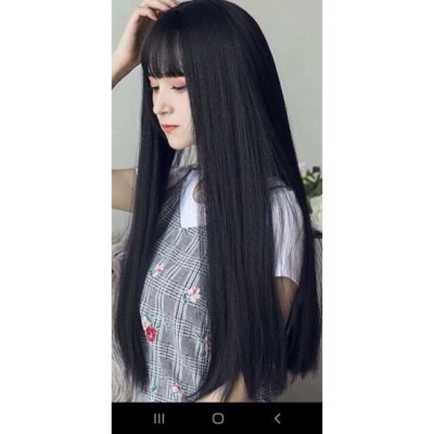  Tóc giả nữ thẳng nguyên đầu cao cấp- tặng lưới chùm tóc
