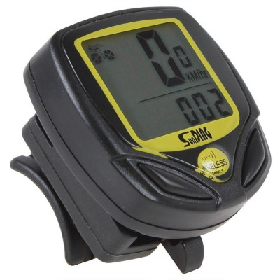 Combo Khóa xe đạp 5 số vàng + Đèn pha siêu sáng + Đồng hồ xe đạp không dây + Đèn led hậu