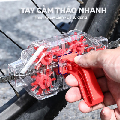 Dụng Cụ Làm Sạch Sên Xích Xe Đạp CHAIN WASHER CW-022 Ngâm Trong Suốt, Làm Sạch Dầu Mỡ Dễ Dùng, Tiện lợi, Hiệu Quả, Nhanh chóng (nhiều tùy chọn) - Mai Lee