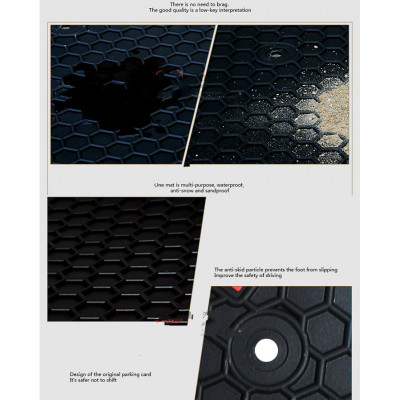 Thảm sàn, lót sàn cao su xe Nissan Navara Hàng 3D cao cấp, không mùi, dễ vệ sinh