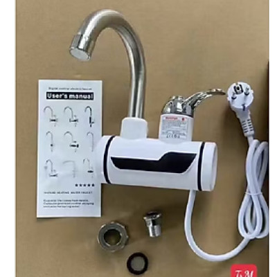 máy làm nóng trực tiếp tại vòi gắn bồn và gắn chậu làm nóng nhanh nhiệt độ 60c trở xuống giúp việc giữa bát tắm giặt dễ dàng hơn 