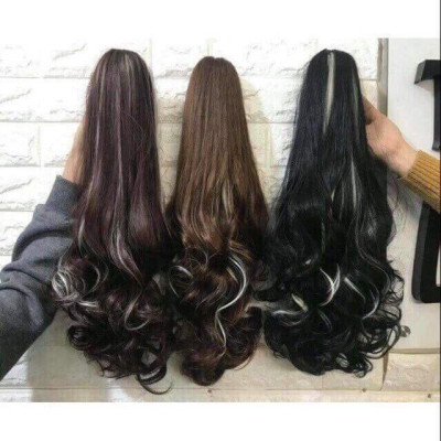 Phím phồng 3 kẹp nối light tóc cao cấp