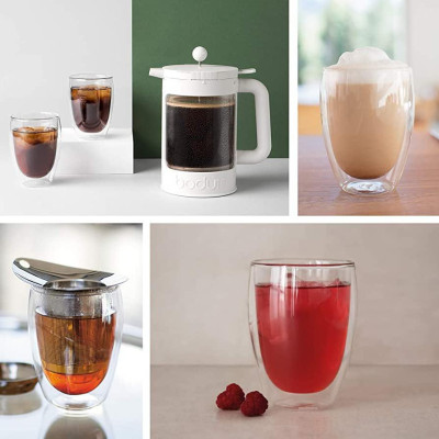 Bộ 2 cốc (ly) thủy tinh 2 lớp Bodum Pavina 4559-10, dung tích 350ml | Hàng chính hãng