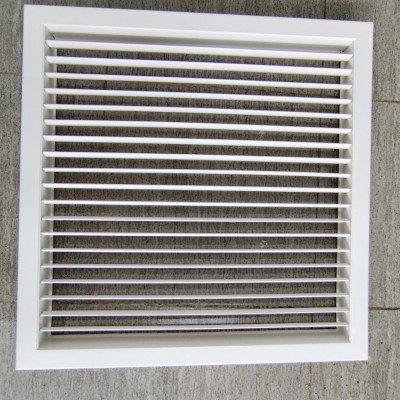 Cửa gió nhôm 400x400mm dạng nan bầu dục, cửa gió điều hòa âm trần