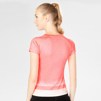 Áo Thể Thao Nữ W Basic V Neck Pnk/Wht