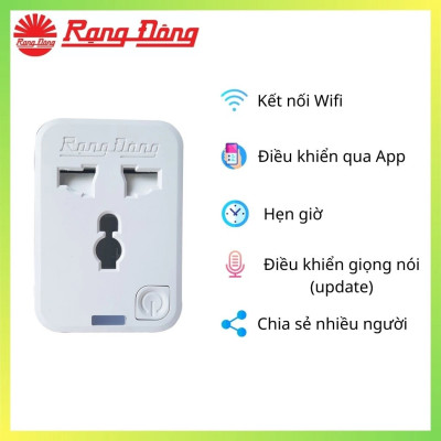 Ổ Cắm Đơn Wifi Rạng Đông