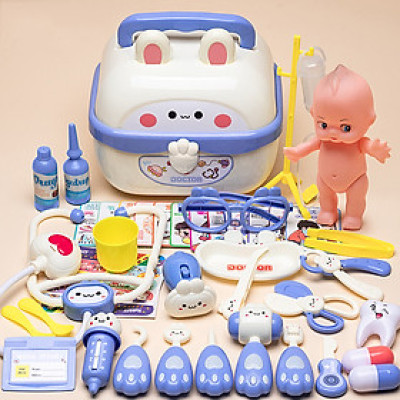 Đồ Chơi Bác Sĩ 14/26/36 Chi Tiết Cho Bé Gái Trai Trẻ Em Nhập Vai Mô Phỏng Thiết Bị Y Tế, Nha Sĩ, Khám Bệnh