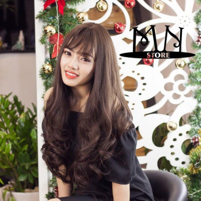 Tóc giả cao cấp chịu nhiệt- tặng lứoi chùm tóc- hình thật