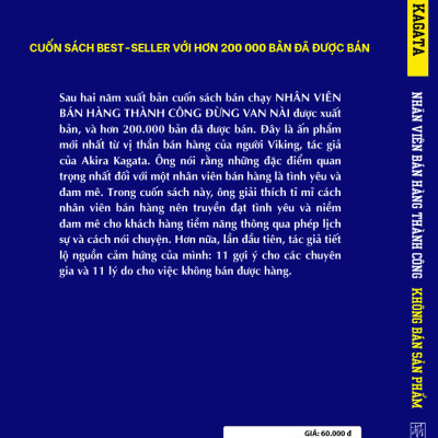 Nhân Viên Bán Hàng Thành Công: Không Bán Sản Phẩm - Akira Kagata