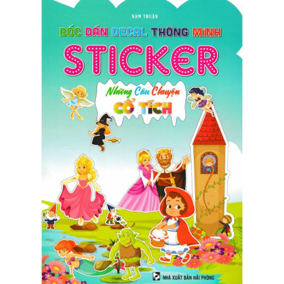 Sách - Bóc Dán Decal Thông Minh Sticker - Combo 9 Cuốn - Hồng Ân