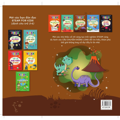 Sách - Steam For Kids - Câu Chuyện Khủng Long (6-14 Tuổi)  - NXB Phụ Nữ