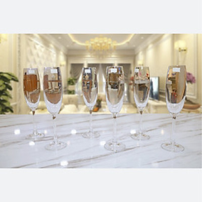 Bộ ly Champagne pha lê Tiệp cao cấp BOHEMIA 1019, dung tích 220 ml - Hàng chính hãng