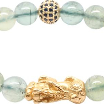 Vòng Thạch Anh Xanh (8mm) Mix Tỳ Hưu Ngọc Quý Gemstones VT96