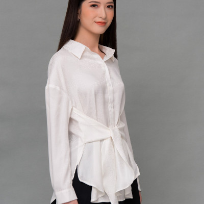 Quần Ngắn Nữ Lụa Hoa Văn Nổi Maxivic, La Mộc - LM92126Q2