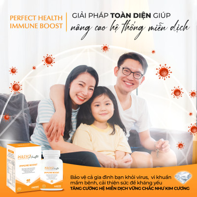 Viên uống tăng miễn dịch IMMUNE BOOST DAMODE lọ 60 viên