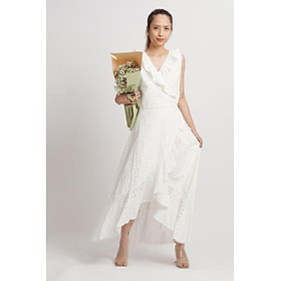 Maxi Cotton Trắng Cao Cấp Luna Llena