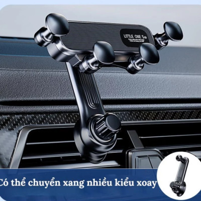 Giá đở điện thoại xe hơi Little One 5(X21)- xoay 360 gắn cửa gió