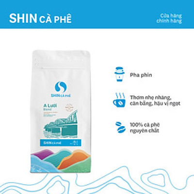 Cà phê VN Phin A Lưới blend - SHIN Cà Phê - Cà phê đặc sản - Gói 250g