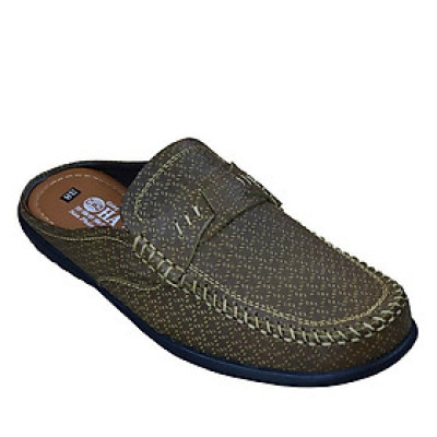 Dép Bít Mũi Nam Da Bò Thật TiTi ĐÔ Cao Cấp GSB2037