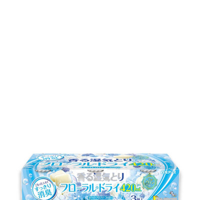 Hộp Hút Ẩm Ngăn Tủ Quần Áo, Tủ Giày… Hakugen Nhật Bản Hương Xà Bông ( Bộ 3 hộp, 450ml/ hộp)