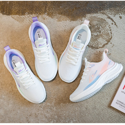 Giày thể thao nữ, giày chạy bộ đế êm nhẹ, thoáng khí đế cao su đúc, chống trơn trượt hạn chế mòn  – GNU2082