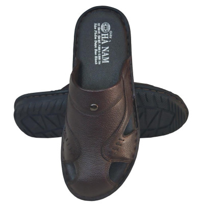 Dép Bít Mũi Nam Da Bò Thật TiTi ĐÔ Cao Cấp GSB2086