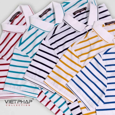 (SALE UP 70%) Áo Thun Dệt Cao Cấp VIỆT PHÁP/ Form Luxury- Chất liệu Cotton co giãn, thoáng mát 17181#