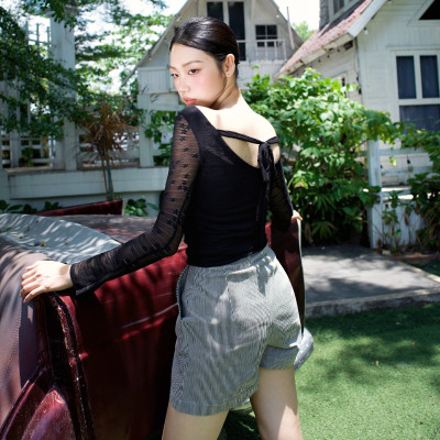 Quần short quần ngắn sọc dọc tôn dáng có nhiều màu sắc Paige Miều Est.2013