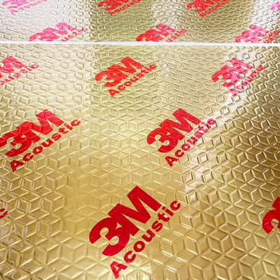 Tấm chống ồn ô tô Acoutis 3 lớp màu đen siêu cách âm. Tấm cách âm 3M 80x46 cm. Hàng nhập khẩu