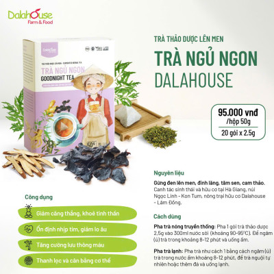 Combo 4 Hộp Trà Dalahouse Hộp 50g - Trà Thanh Xuân, Trà Thải Độc, Trà Đề Kháng, Trà Ngủ Ngon, Tốt Cho Sức Khỏe