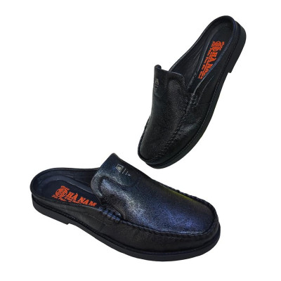 Dép Bít Mũi Nam Da Bò Thật TiTi ĐÔ Cao Cấp GSB20130d