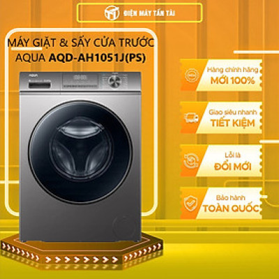 AQD-AH1051J(PS) - MÁY GIẶT & SẤY CỬA TRƯỚC AQUA AQD-AH1051J(PS) - Hàng chính hãng