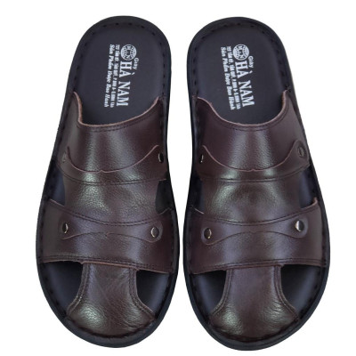 Dép Bít Mũi Nam Da Bò Thật TiTi ĐÔ Cao Cấp GSB2044d