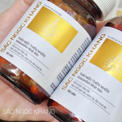 Viên uống đẹp da - chống lão hóa - nám sạm tàn nhan Sắc Ngọc Khang Vi Tảo Lục Hộp 180 Viên