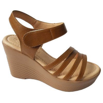 Giày Đế Xuồng Nữ BIGGBEN Da Bò Thật Cao 9 Phân SDX78