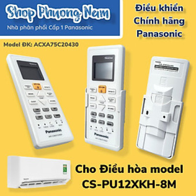 Điều khiển chính hãng cho điều hòa Panasonic model CS-PU12XKH-8M