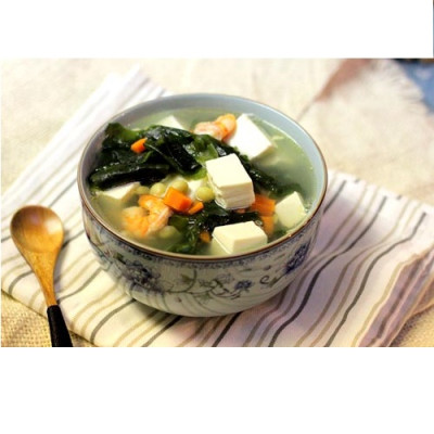 Canh Miso ăn liền (Rong biển, đậu hũ, hành lá) Nagatanien Instant Miso Soup Ingredients (Wakame, Tofu, Green Onion) 100g