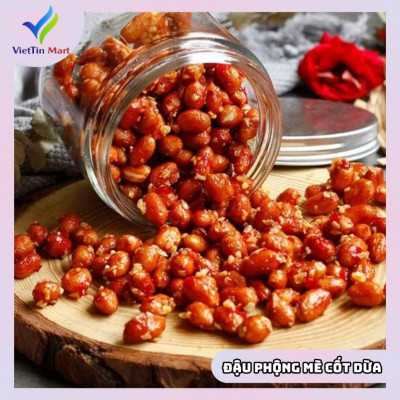 Đậu Phộng Rang Tỏi Ớt Viettin Mart 1.5kg