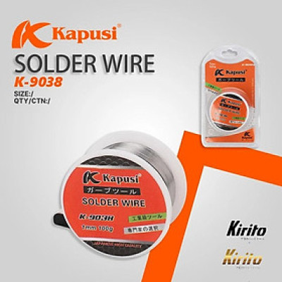 Cuộn thiếc hàn KAPUSI Japan K-9038, 1mm 100g thiếc hỗn hợp nhựa thông mau dính