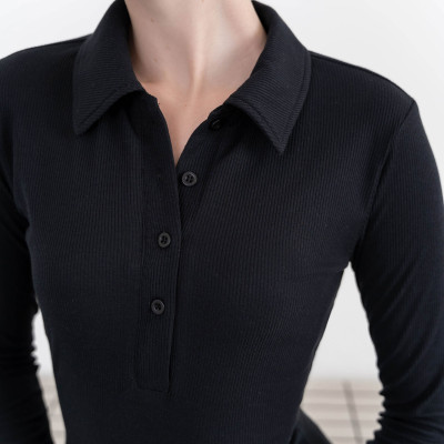 Đầm thun xòe tay dài