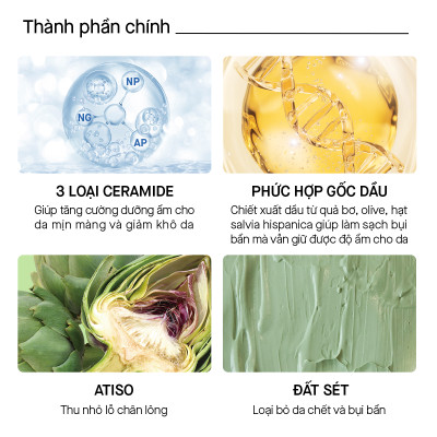 Sáp Tẩy Trang Bùn Biển Rosette Làm Sạch Sâu Dưỡng Ẩm Giúp Da Mềm Mịn Dreamy Balm Sea Clay Smooth Moisture 90G 